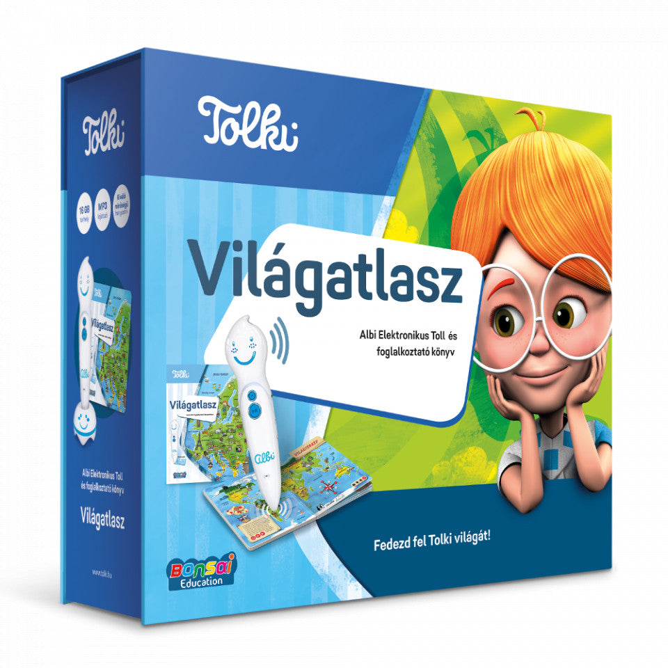 Tolki - Világatlasz szett (könyv +toll)