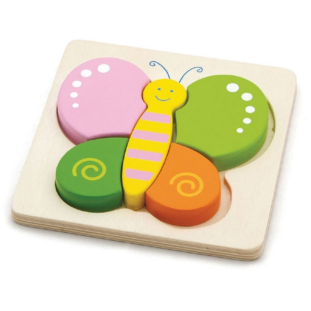 Fa 4 darabos puzzle - pillangó, Viga