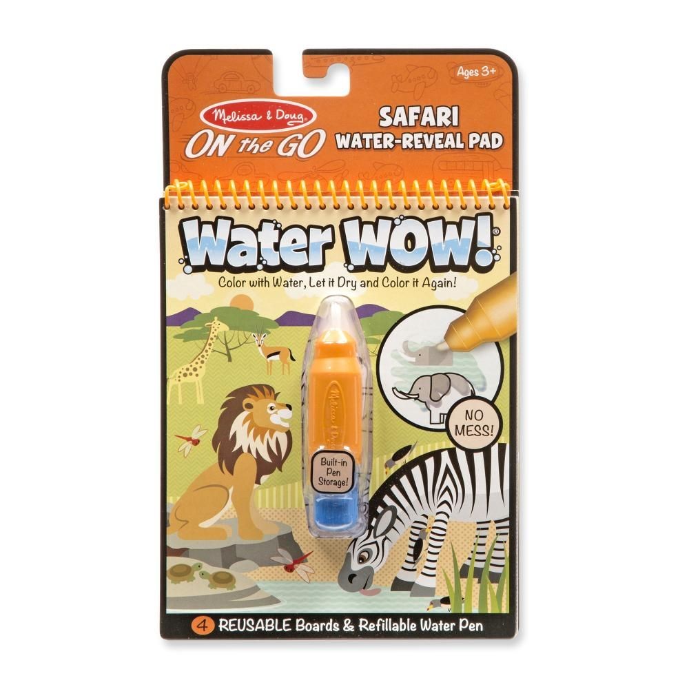 Melissa & Doug Kreatív játék, Rajzolás vízzel, szafari Water WOW